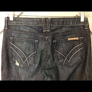 William Rast Sadie Straight Leg Distressed Denim